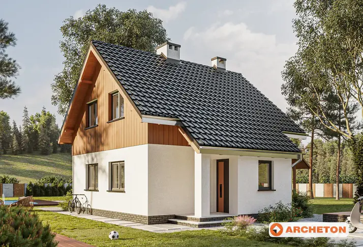 Проект коттеджа Горошек - зеркальное отражение